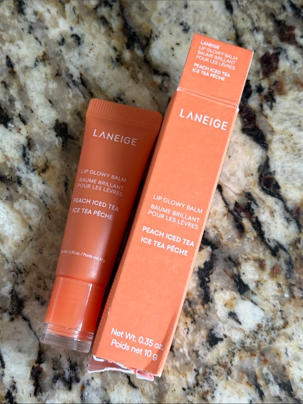 ⚡️🖤Laneige Peach Iced Tea Lip Glowy Balm - Picture 6 of 9
